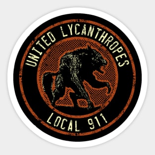 United Lycanthropes Sticker